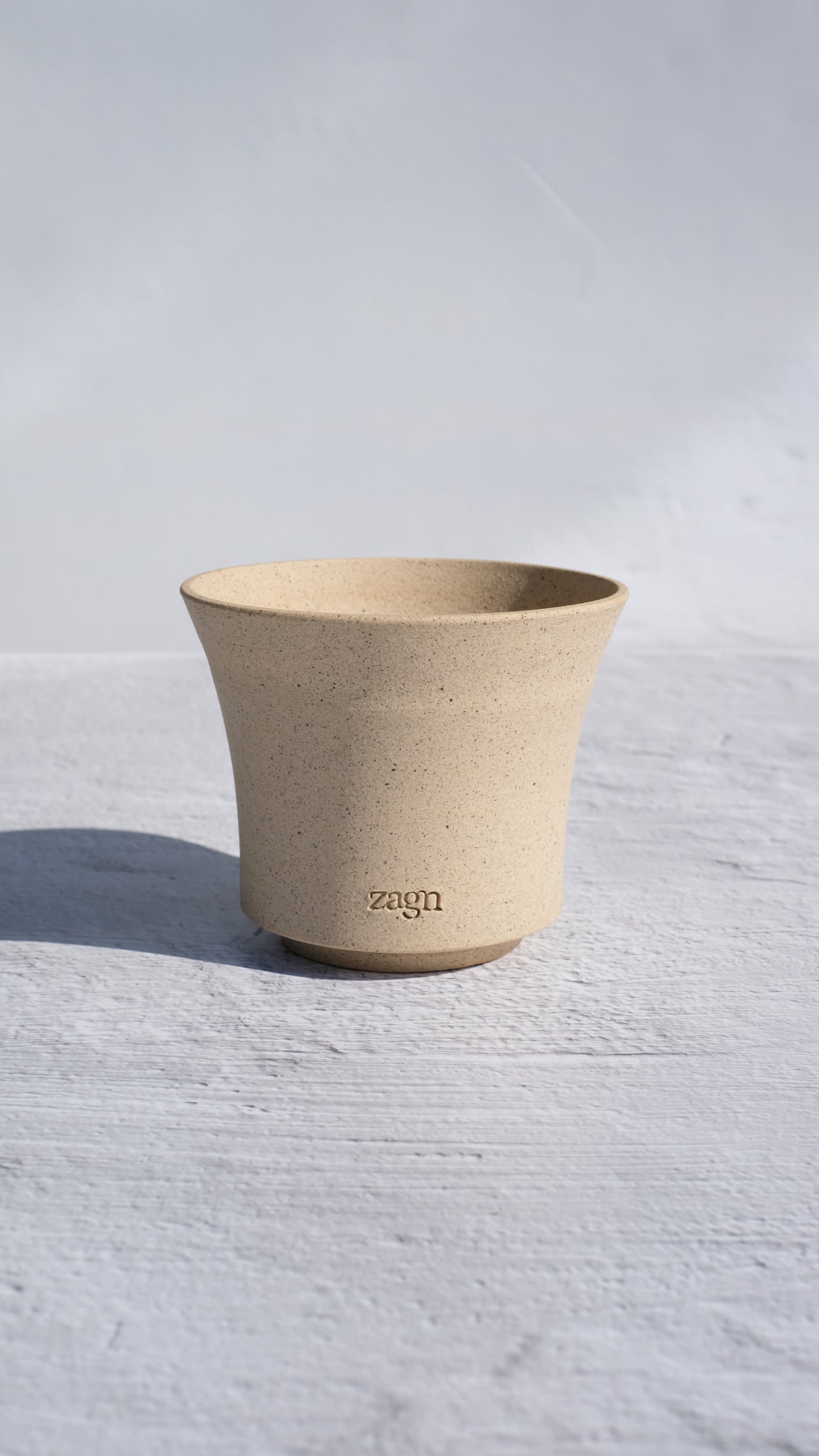 Petite Eggshell Clay Pot | Handmade Breathable Planter for Succulents & Cacti