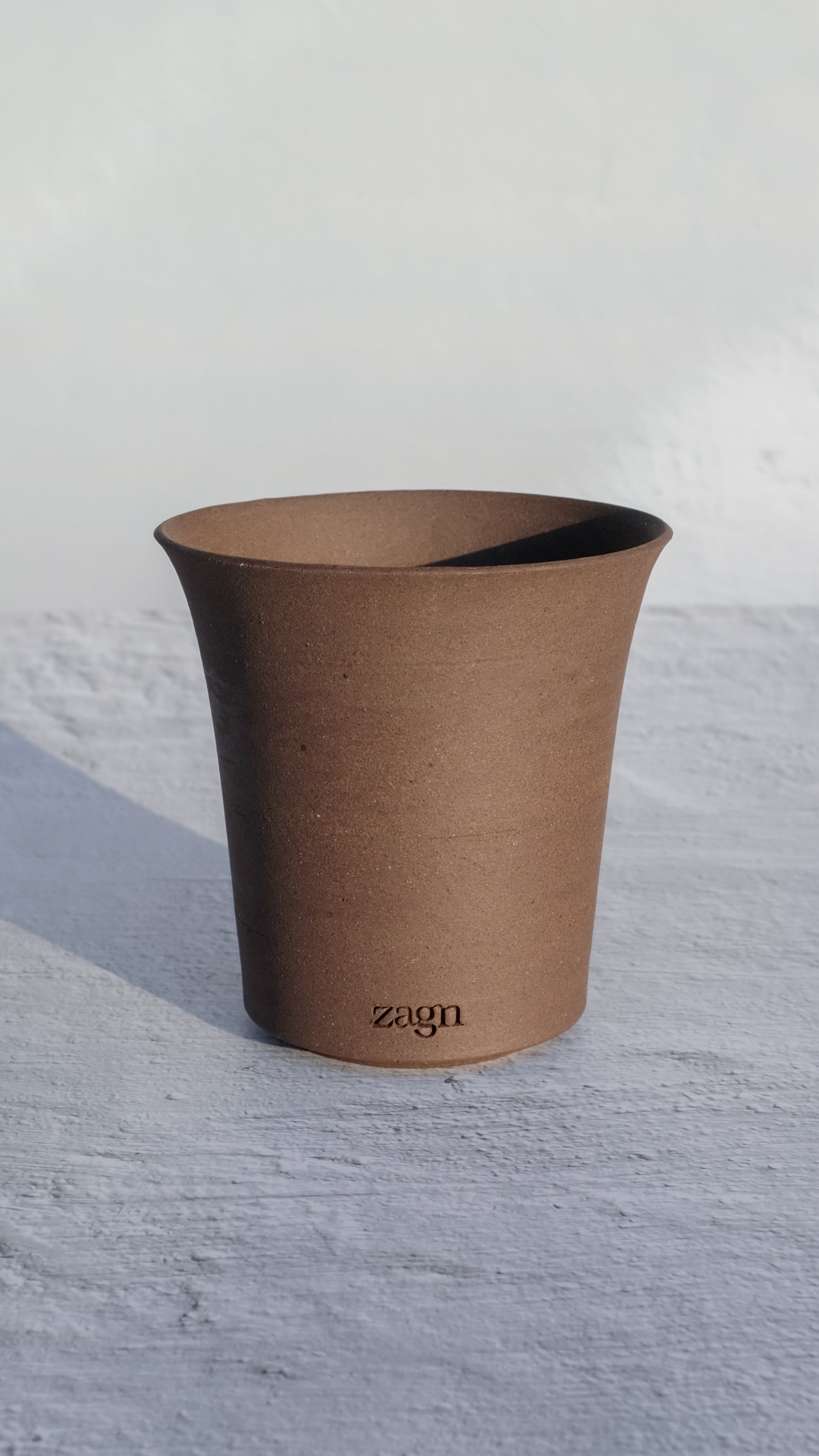 Grande Mud Clay Pot | Handmade Breathable Planter for Succulents & Cacti