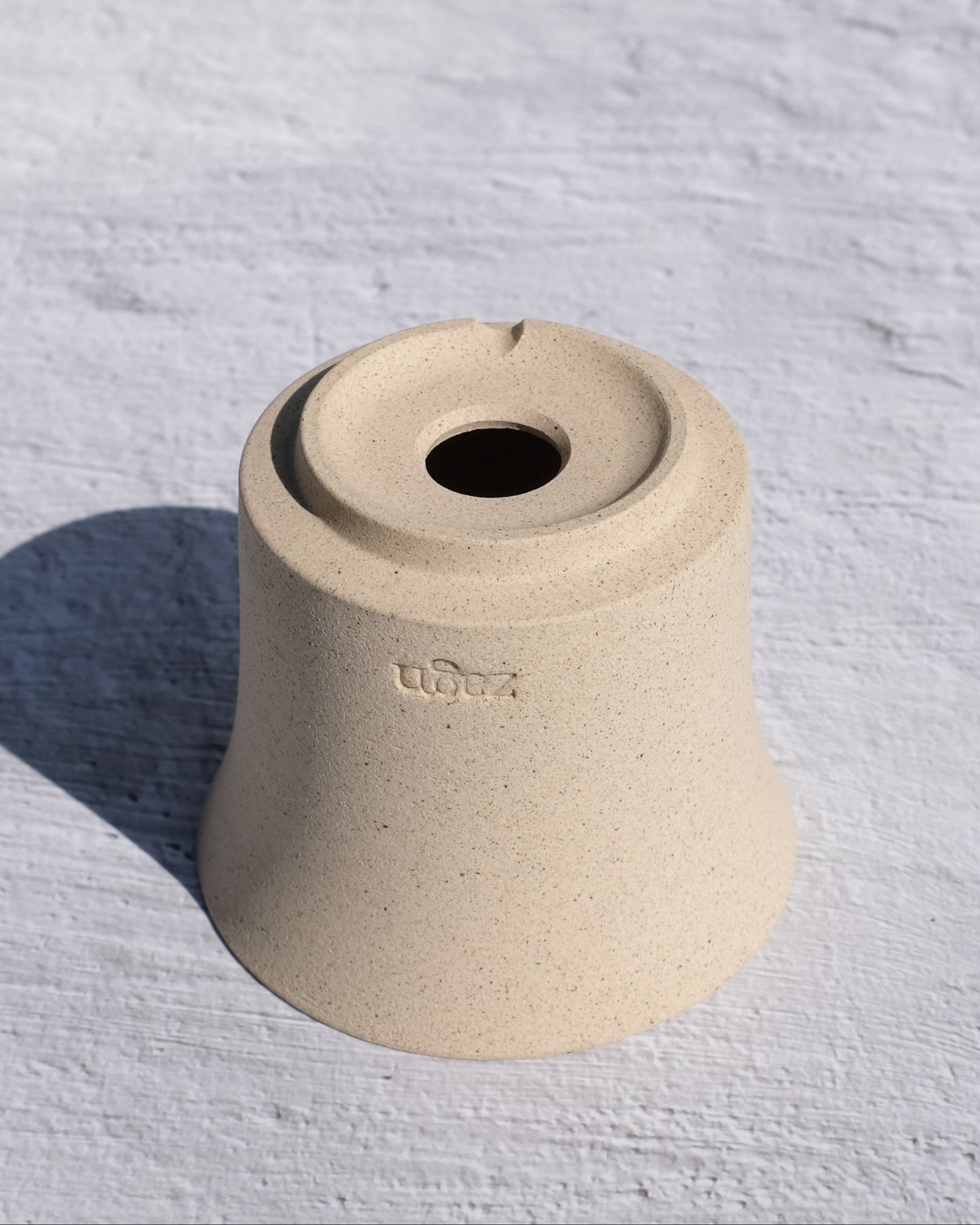 Petite Eggshell Clay Pot | Handmade Breathable Planter for Succulents & Cacti