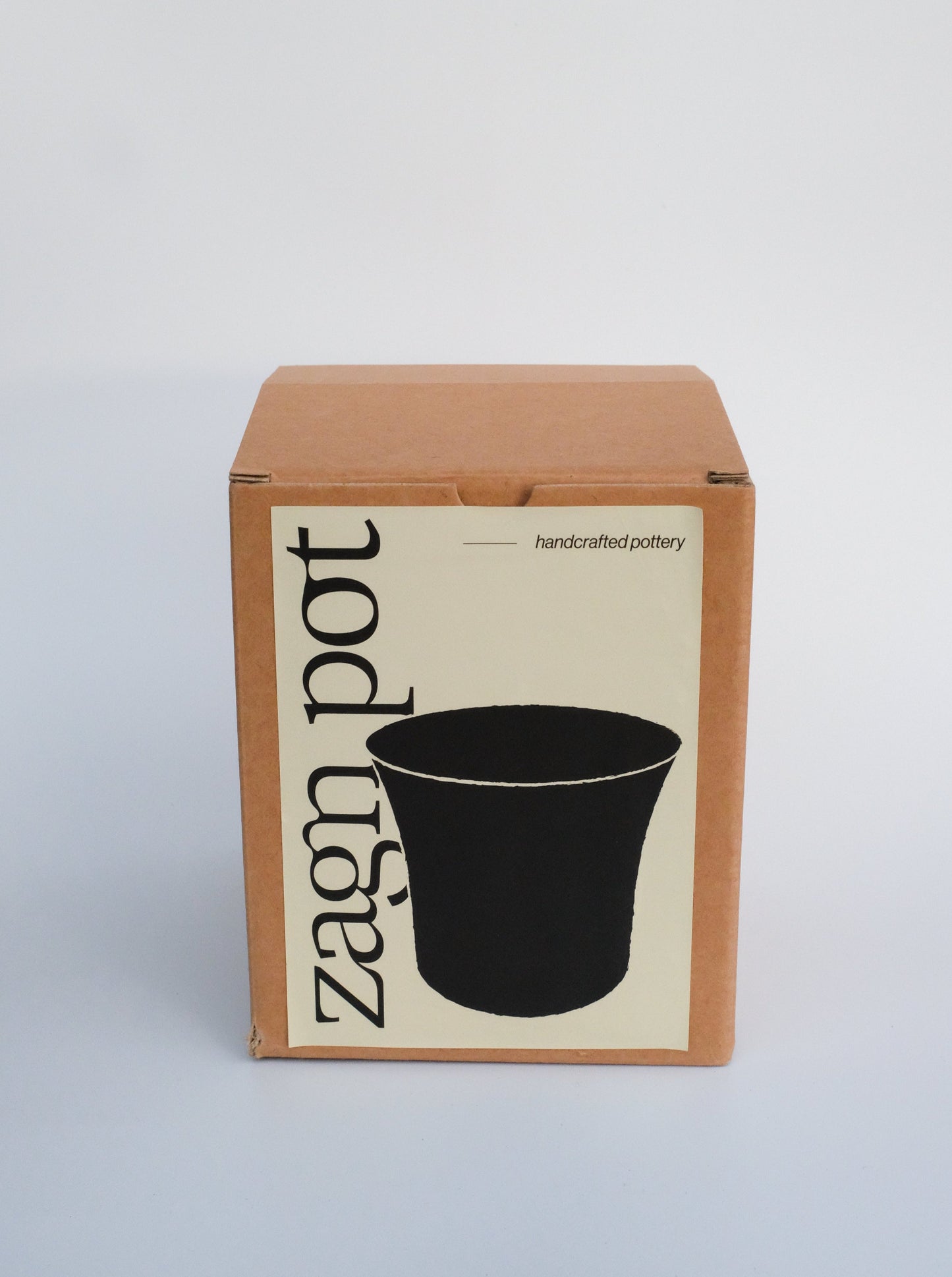 Grande Ink Clay Pot | Handmade Breathable Planter for Succulents & Cacti