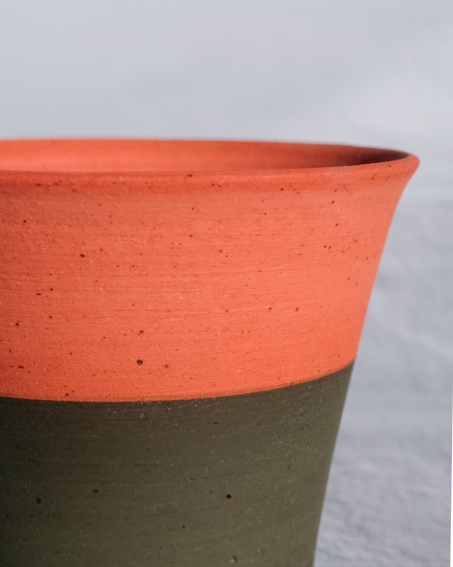 Petite Orange Tree Clay Pot | Handmade Breathable Planter for Succulents & Cacti